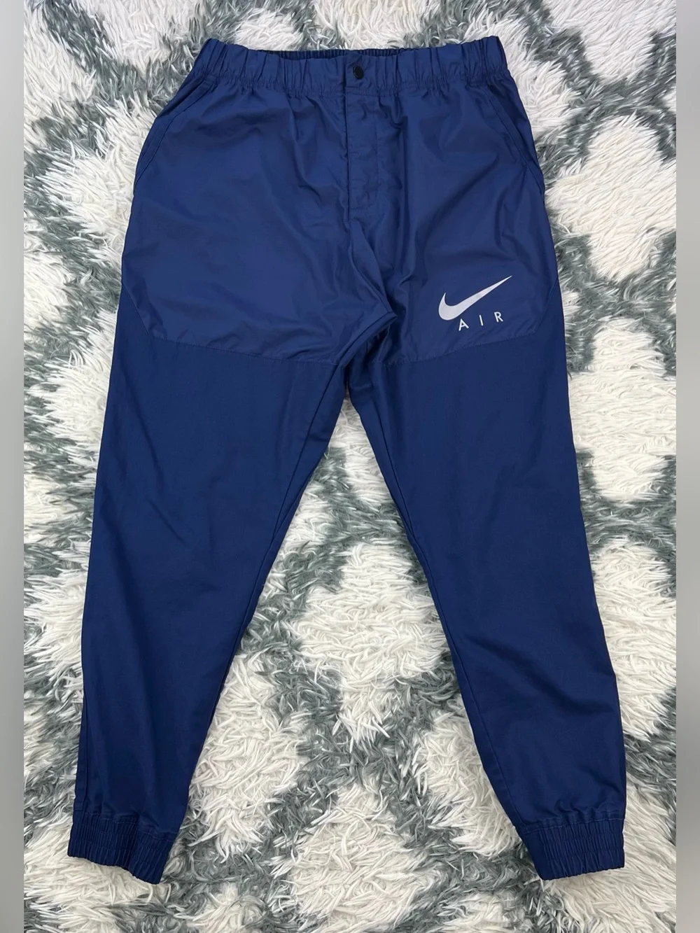 Nike Air Men’s Blue Woven Jogger Slim Fit Active Pants 832204-429 Size Large